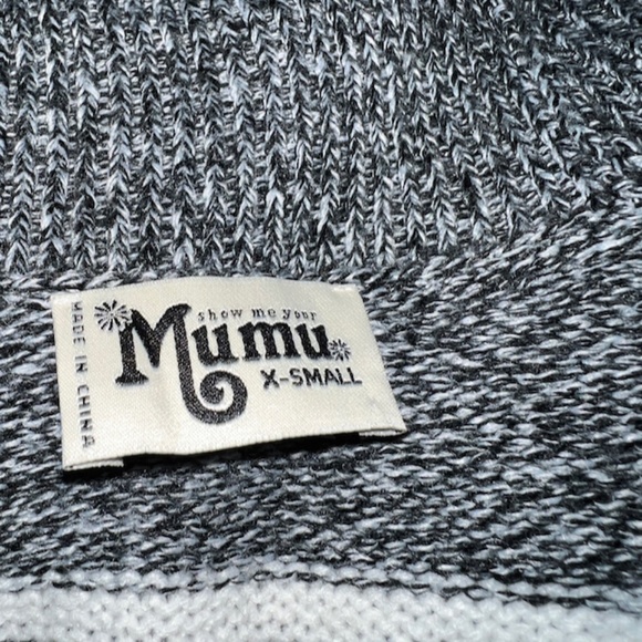 Show Me Your Mumu Women's Extra Small Trench Cardigan Nordic Knit - Picture 6 of 10